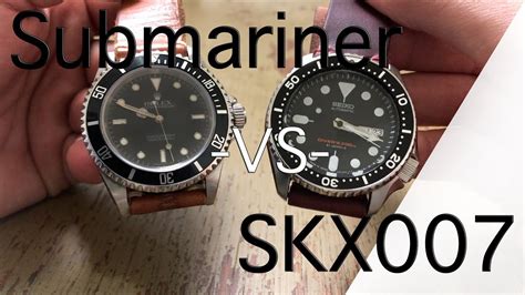 seiko skx007 vs rolex submariner